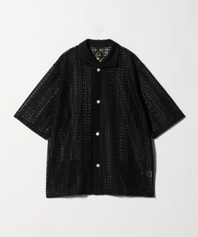 NEEDLES/＜NEEDLES＞Widespread Collar Shirt Raschel Lace/レース ショートスリーブシャツ/シャツ / ブラウス