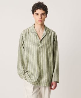 SOVEREIGN/＜SOVEREIGN＞ストライプ スキッパーシャツ/シャツ / ブラウス