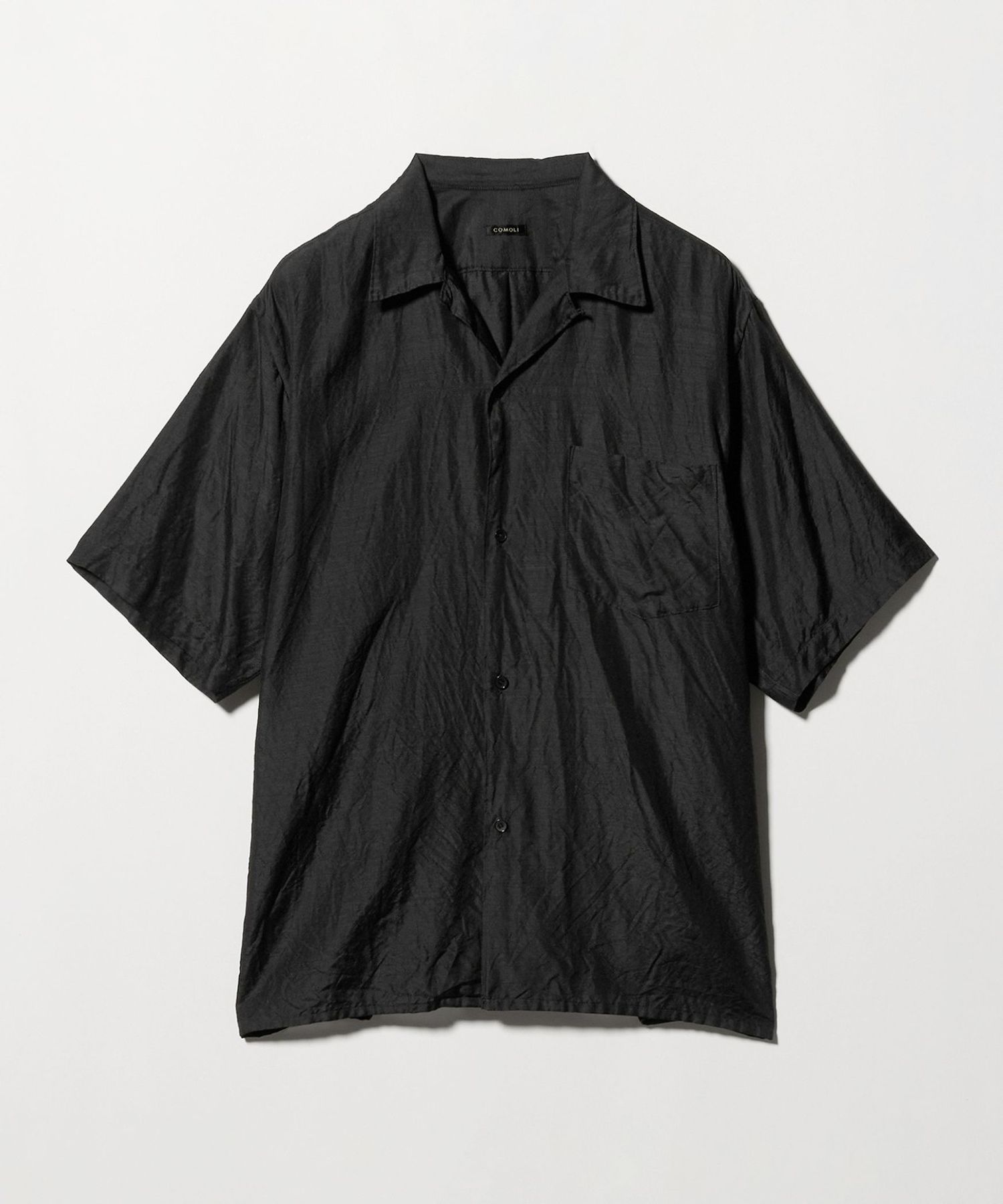COMOLI＞ショートスリーブ オープンカラーシャツ