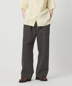 District/＜District＞ポリエステルタッサー 1プリーツ ワイド イージーパンツ/イージーパンツ