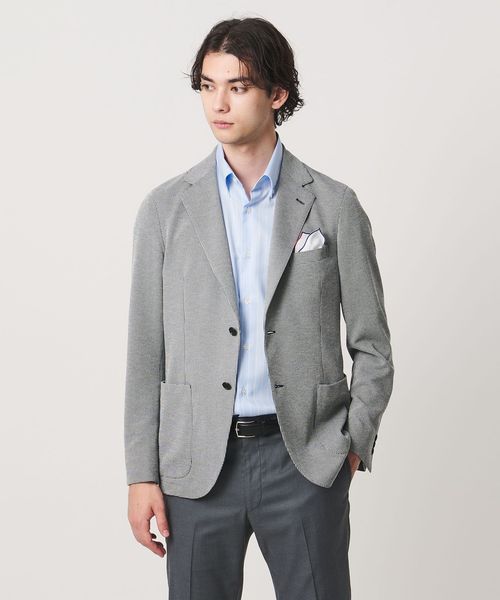 UNITED ARROWS/ハウンドトゥース シングル ２ボタン テーラードジャケット COMFORT EASY‐MODEL SOFT/テーラードジャケット