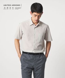 UNITED ARROWS/ショートスリーブ レギュラーカーラーシャツ UA COZY ヨコストレッチ 撥水/シャツ / ブラウス
