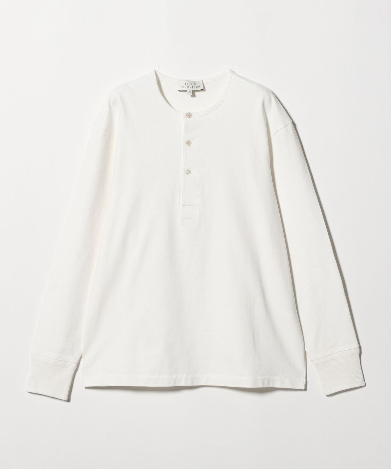 STUDIO NICHOLSON＞KUYTO JERSEY/ヘンリーネック Tシャツ