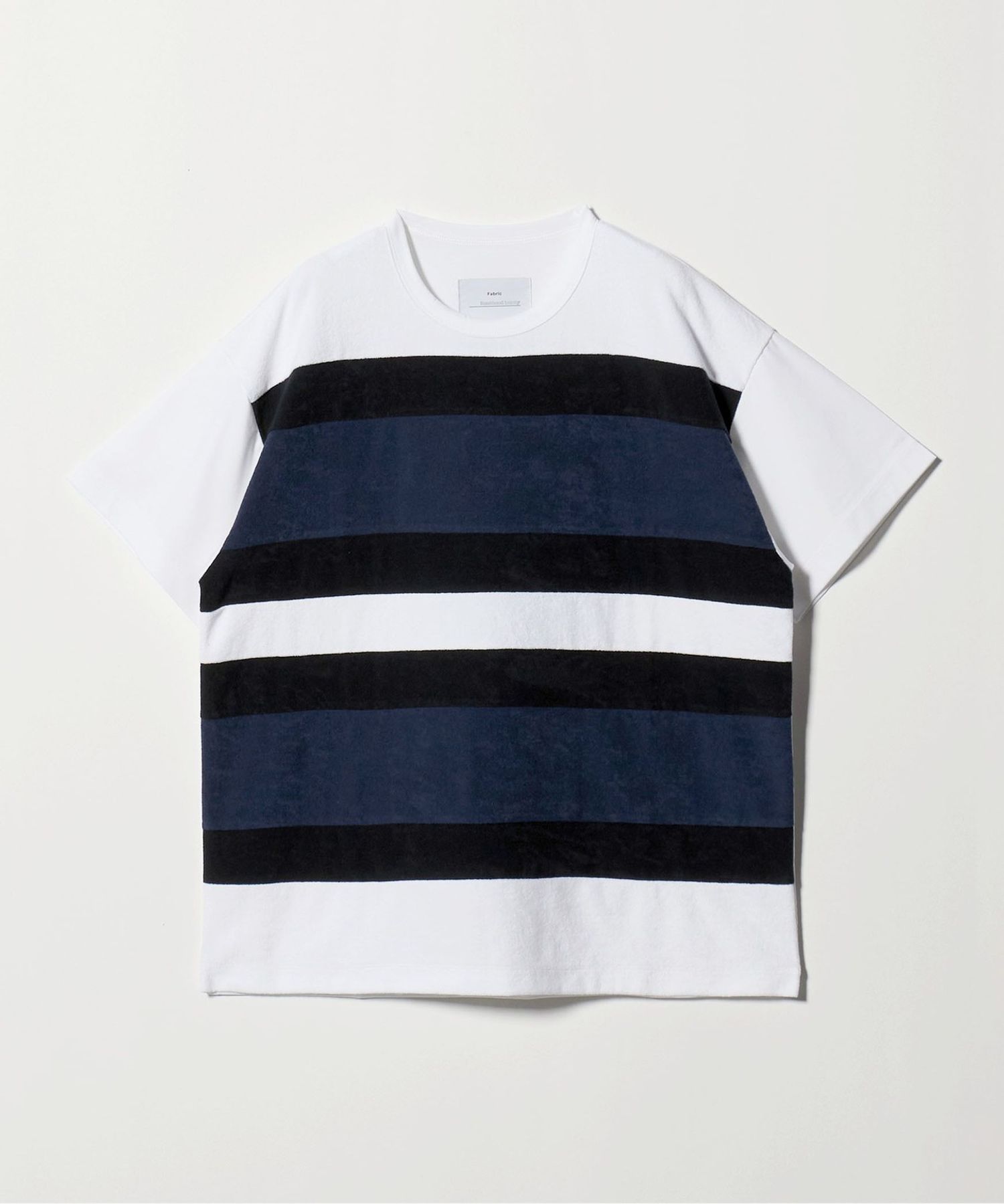 FUMITO GANRYU＞Striped Short Sleeve T―Shirt/クルーネック Tシャツ