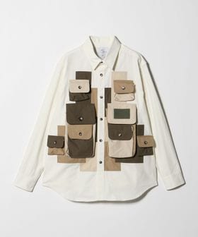 FUMITO GANRYU/＜FUMITO GANRYU＞3D Camouflage 8Pocket Patchwork Shirt/カモフラージュ 8ポケット シャツ/シャツ / ブラウス
