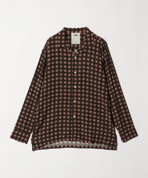 OAS/＜OAS＞Coffee Lumo Long Sleeve Shirt/オープンカラーシャツ/シャツ / ブラウス