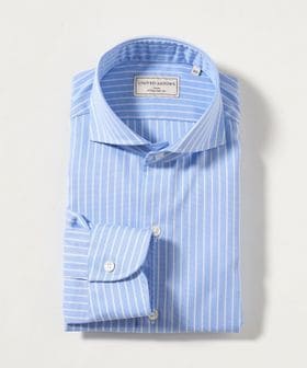 UNITED ARROWS/イージーケア AG パナマ ストライプ カッタウェイカラー シャツ 抗菌防臭 通気性/シャツ / ブラウス