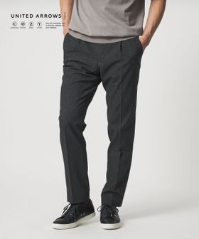 UNITED ARROWS/DotAir ドットエア サイドシャーリング 1プリーツ パンツ UA COZY ウォッシャブル ストレッチ 防しわ/スラックス