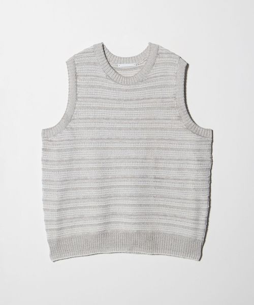 IRENISA/＜IRENISA＞LACE KNIT VEST/ニットベスト/ベスト