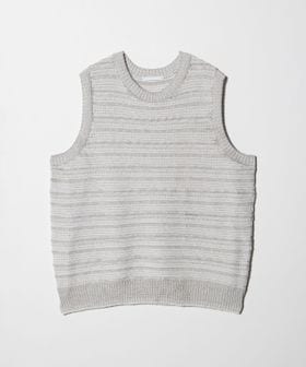 IRENISA/＜IRENISA＞LACE KNIT VEST/ニットベスト/ベスト