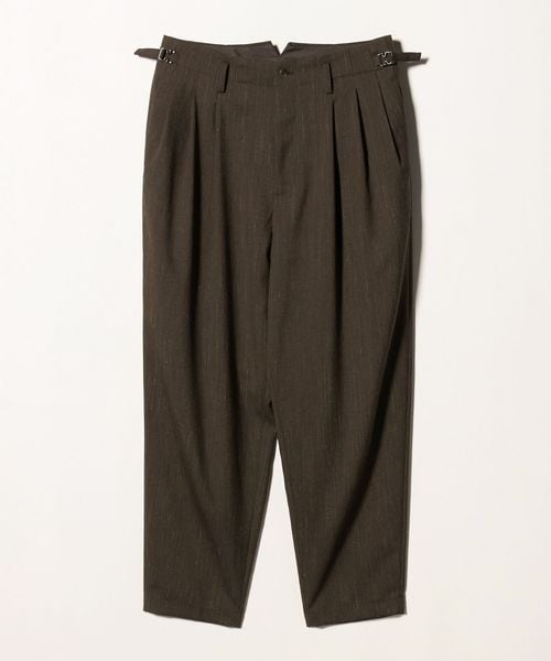IRENISA/＜IRENISA＞THREE TUCKS TAPERED PANTS/3タック テーパード パンツ/スラックス
