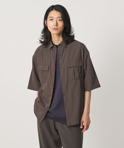 UNITED ARROWS/DotAir ドットエア ミリタリー ショートスリーブ シャツ 吸水速乾 タテストレッチ/シャツ / ブラウス