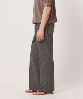 UNITED ARROWS/ポリエステル リネンライク セミフレアトラウザーズ/スラックス