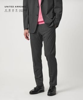 UNITED ARROWS/トリコット ストライプ ノープリーツ パンツ UA COZY ウォッシャブル ストレッチ 通気性/セットアップ パンツ