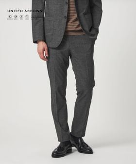 UNITED ARROWS/COOL DOTS プリント ノープリーツ テーパード パンツ UA COZY ウォッシャブル 2WAYストレッチ/セットアップ パンツ