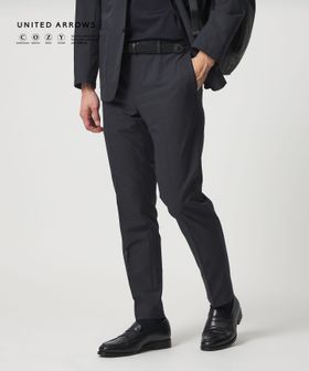 UNITED ARROWS/COOL DOTS プリント ノープリーツ テーパード パンツ UA COZY ウォッシャブル 2WAYストレッチ/セットアップ パンツ
