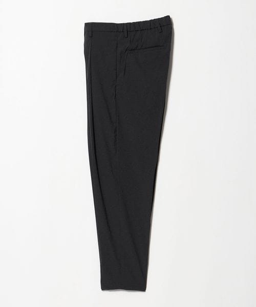 UNITED ARROWS/ウェザーコンフォート メランジ キャロット 1プリーツパンツ 撥水 ヨコストレッチ/スラックス