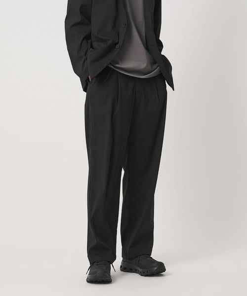 UNITED ARROWS/ウェザーコンフォート メランジ 2プリーツ バルーンパンツ 撥水 ヨコストレッチ/イージーパンツ
