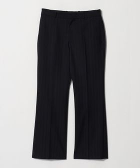 UNITED ARROWS/ウールトロピカル ピンストライプ セミフレア トラウザーズ/スラックス