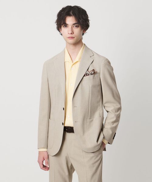 UNITED ARROWS/ポプリン シングル 3ボタン テーラード ジャケット R―MODEL/セットアップ ジャケット