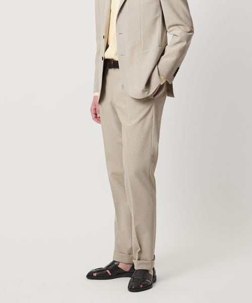 UNITED ARROWS/ポプリン 1プリーツ スラックス R―MODEL/セットアップ パンツ
