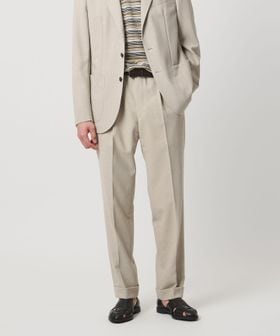 UNITED ARROWS/ポプリン 1プリーツ スラックス R―MODEL/セットアップ パンツ