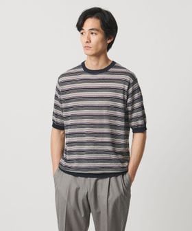 UNITED ARROWS/リネンコットン マルチボーダー ニット Tシャツ/ニット / セーター