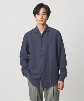 UNITED ARROWS/LIBECO リネン オープンカラー シャツ/シャツ / ブラウス