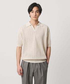 BATONER/【別注】＜BATONER ＞SUMMER SKIPPER POLOSHIRT /サマースキッパー ニットポロシャツ/ポロシャツ