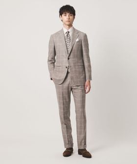 UNITED ARROWS/Vitale Barberis Canonico ウィンドウペン シングル 3ボタン スーツ MC―MODEL/スーツ / セットアップ