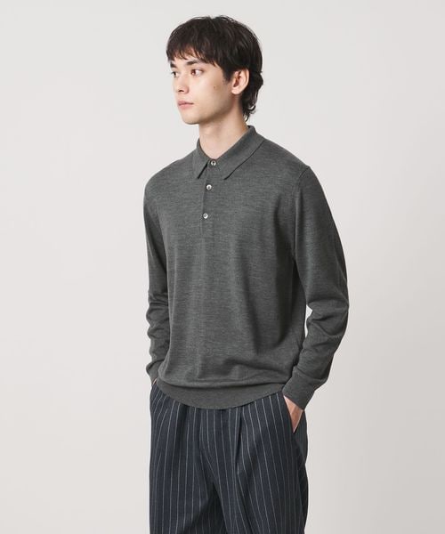 UNITED ARROWS/ハイゲージ ニット ポロシャツ/ニット / セーター