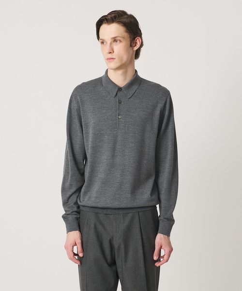 UNITED ARROWS/ハイゲージ ニット ポロシャツ/ニット / セーター