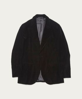 UNITED ARROWS/ベルベット シングル 1ボタン テーラードジャケット/テーラードジャケット