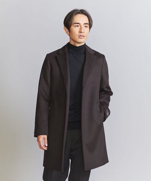 Solid 120S Melton Chester Coat/チェスターコート