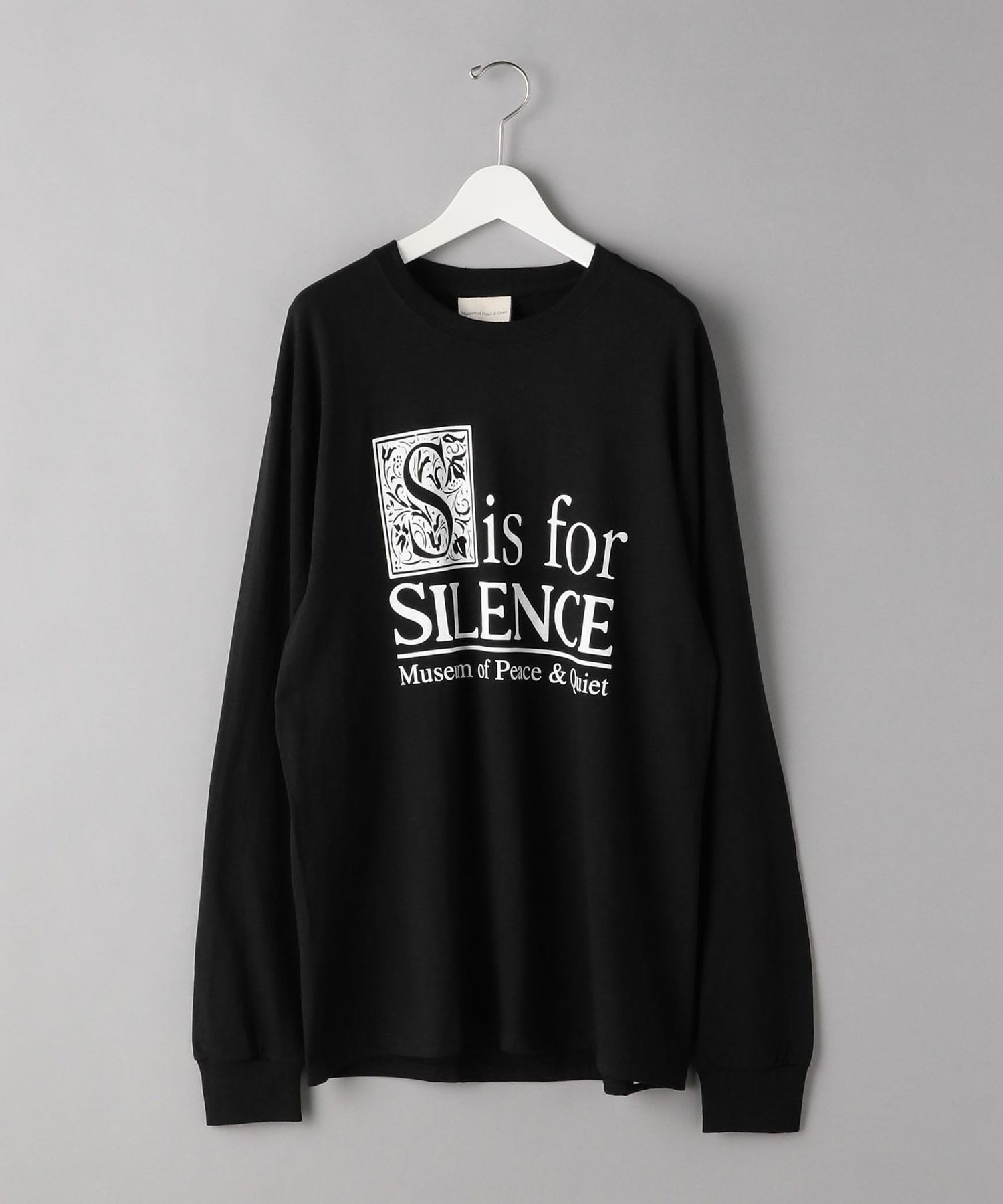 Peace Quiet Silence Ls Tee 裁剪和缝制