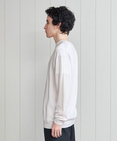 <H>CASHMERE RELAX CREW NECK PULLOVER/ニット
