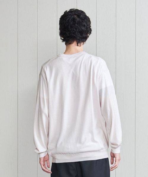 <H>CASHMERE RELAX CREW NECK PULLOVER/ニット