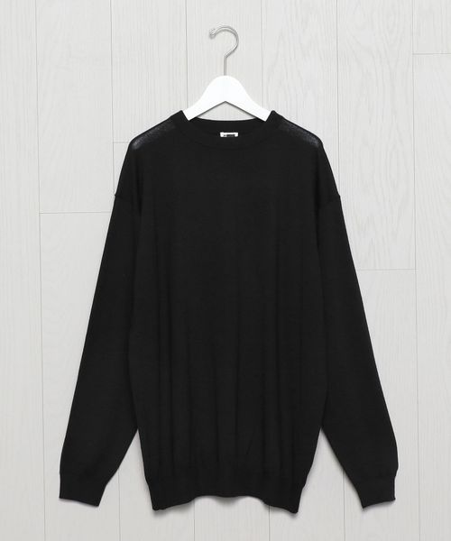 <H>CASHMERE RELAX CREW NECK PULLOVER/ニット