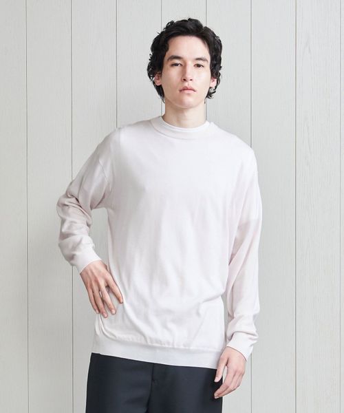 <H>CASHMERE RELAX CREW NECK PULLOVER/ニット