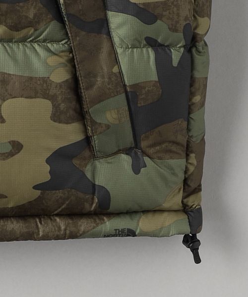 THE NORTH FACE\u003e NUPTSE VEST CAMO/down vest
