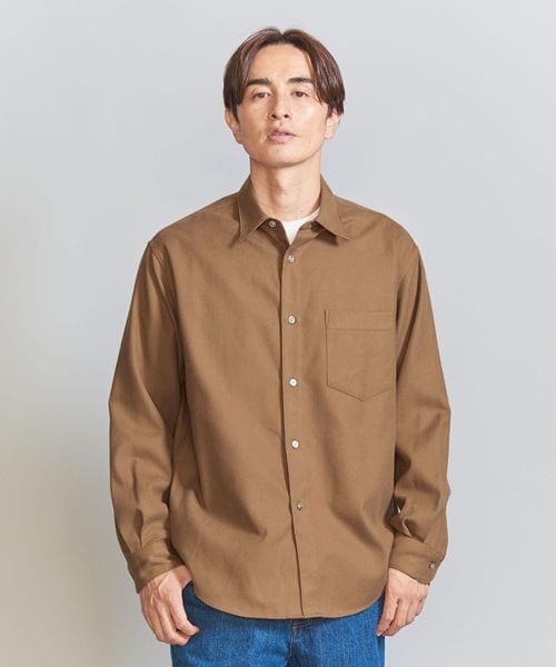 ビューティーアンドユース ギザコットン レギュラー フォルム シャツ L BEAUTY&YOUTH UNITED ARROWS（ビューティーアンドユース