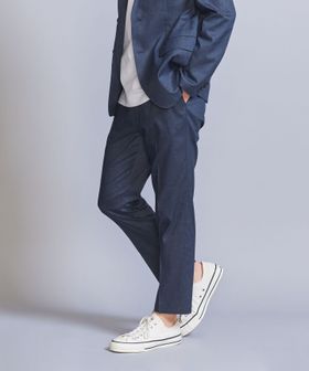 TORAY ドライ ポリエステル ノープリーツ アンクルパンツ 