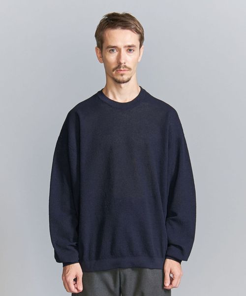 エアーミラノリブ クルーネック ロングスリーブ ニット