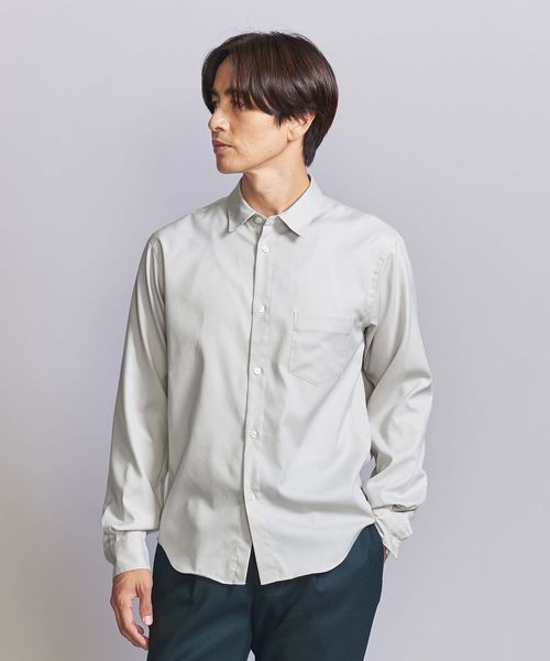 【極美品】BEAUTY&YOUTH オックスフォード セットアップ グレー L WEB限定 WARDROBE SMART】ライト オックスフォード セットアップ