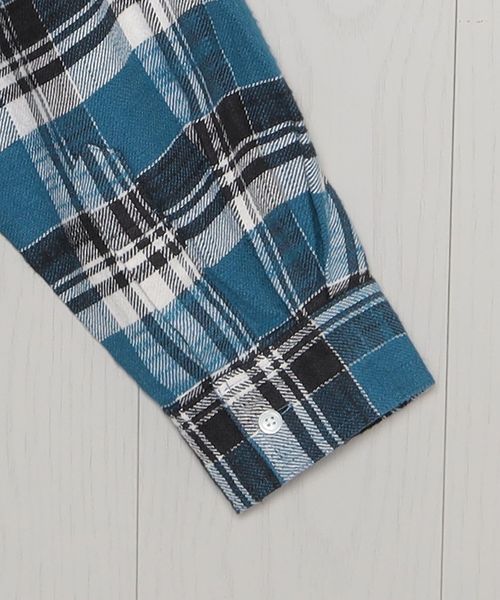 ISSUETHINGS NEL CHECK DAMAGE SHIRT ISSUETHINGS NEL CHECK DAMAGE SHIRT