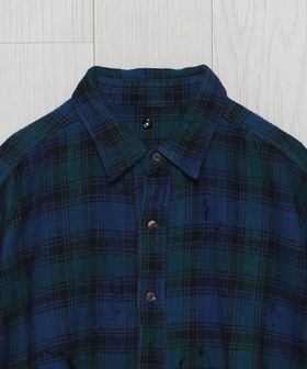 ISSUETHINGS＞NEL CHECK DAMAGE SHIRT/シャツ