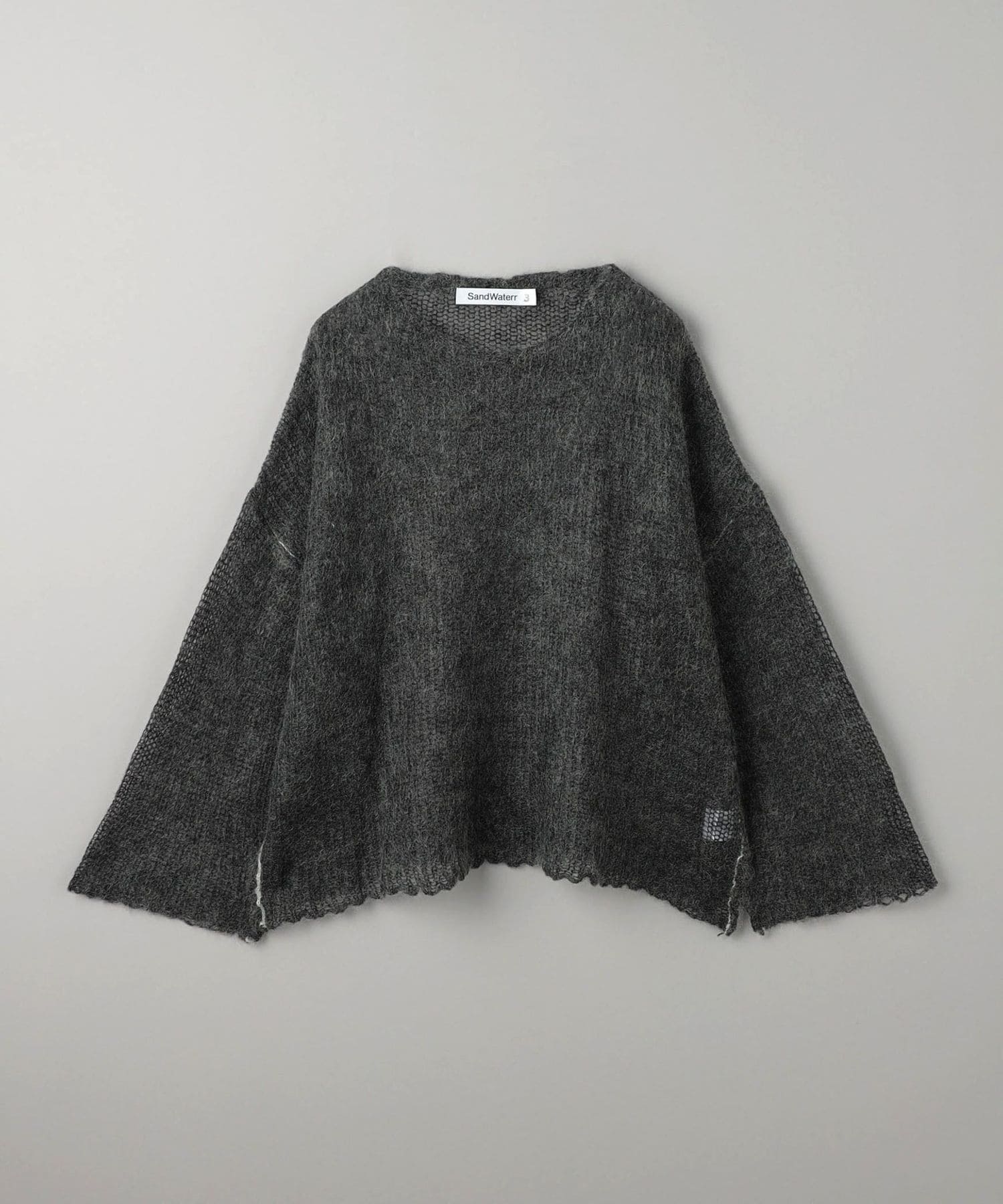 SandWaterr◇ニット・セーター(厚手)/3/コットン/BLU/無地/SW-K0101