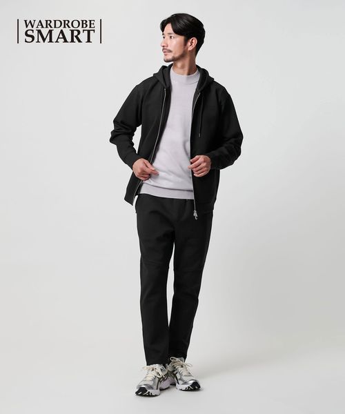 BEAUTY&YOUTH/【WEB限定 WARDROBE SMART】ダブルニット ジップパーカー/セットアップ対応/スウェット / パーカー