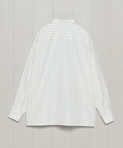 H＞120/2 ピンストライプ レギュラーカラーシャツ