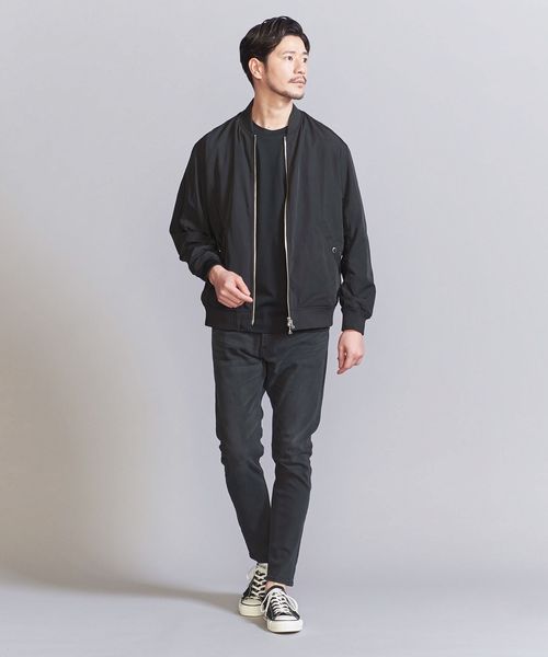 【WEB限定 WARDROBE SMART】ツイル MA-1 ブルゾン WEB限定 WARDROBE SMART】ライト ツイル MA―1 ブルゾン